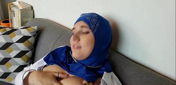 Arab girl caught masturbating by his brother and gets fucked hard